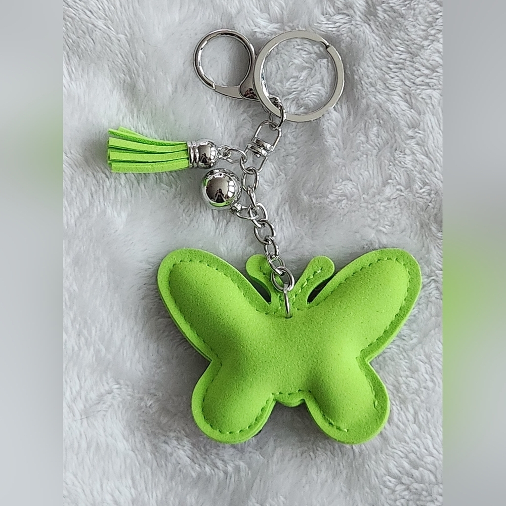 Colorful Butterfly Keychain with Tassel Beautiful Bag Charm - Picture 3 of 4